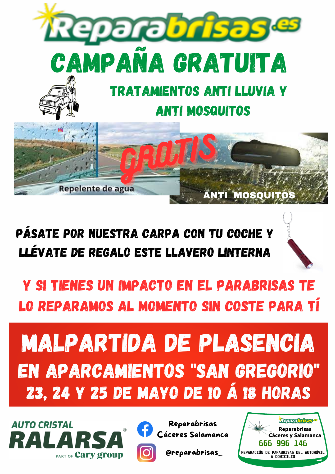 Campaña gratuita de tratamiento anti mosquitos y antilluvia –